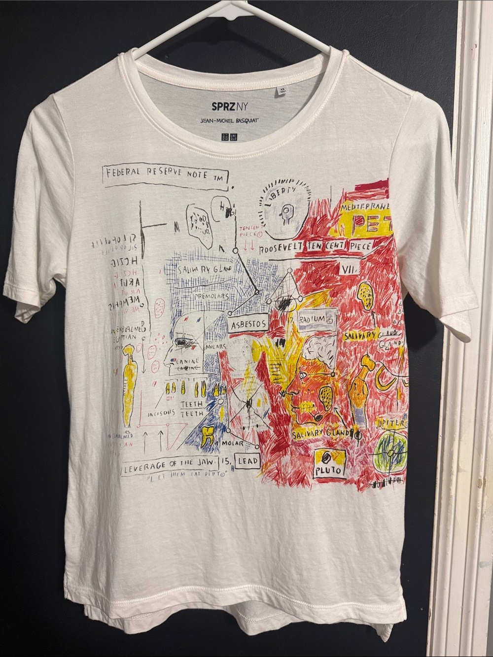 SPRZNY Jean-Michel Basquiat Graphic Babydoll Tee Size: XS